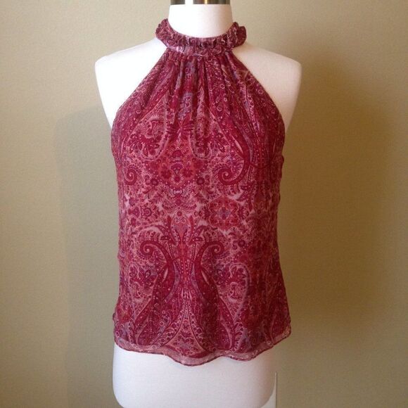 Ramy Brook New York Loretta Sleeveless Paisley Blouse XS - Picture 2 of 10